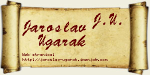 Jaroslav Ugarak vizit kartica